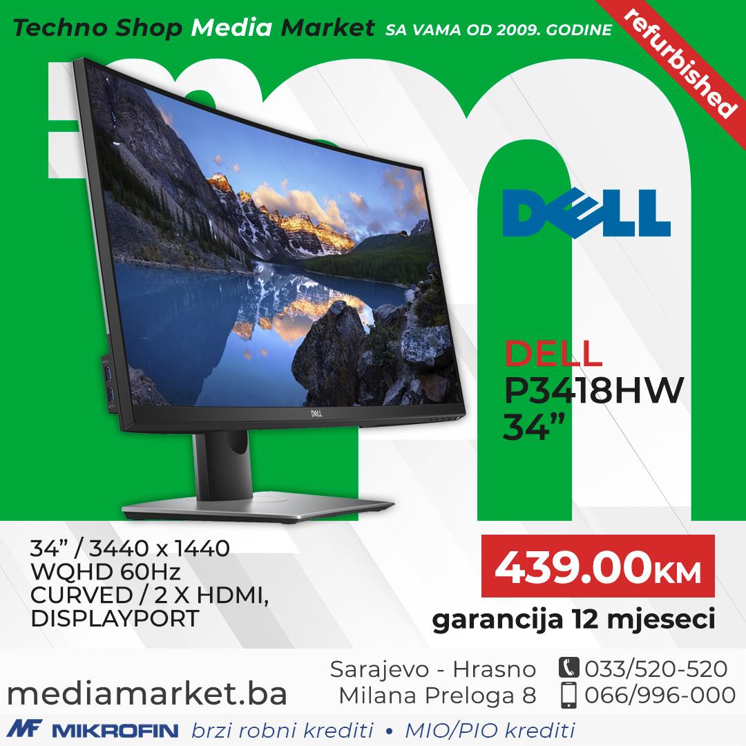 MONITOR DELL P3418HW 34