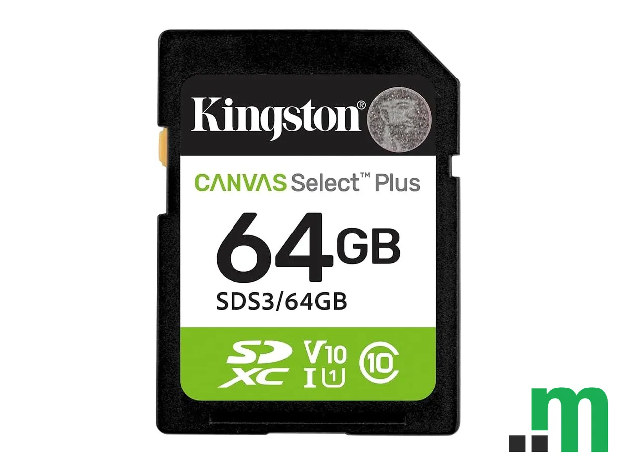 Kingston SD 64GB Class 10Canvas Select Plus100MBs Read,Class 10 UHS-I