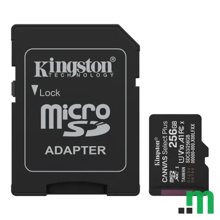 Kingston microSD 256GB Class10Canvas Select Plus150MBs Read,Class 10 UHS-I