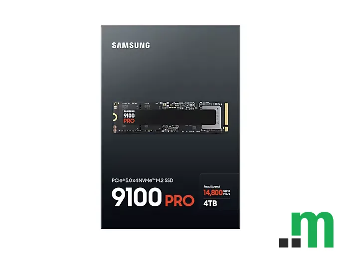 Samsung SSD 9100 PRO 4TB NVMeM.2,PCIe 5.0 x414700MB/s read,13400MB/s write