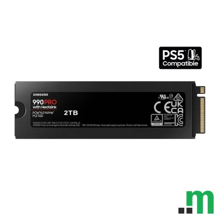 Samsung 990 PRO 2TB HeatsinkNVMe M.2,PCIe Gen 4.0 x47450MB/s read,6900MB/s write